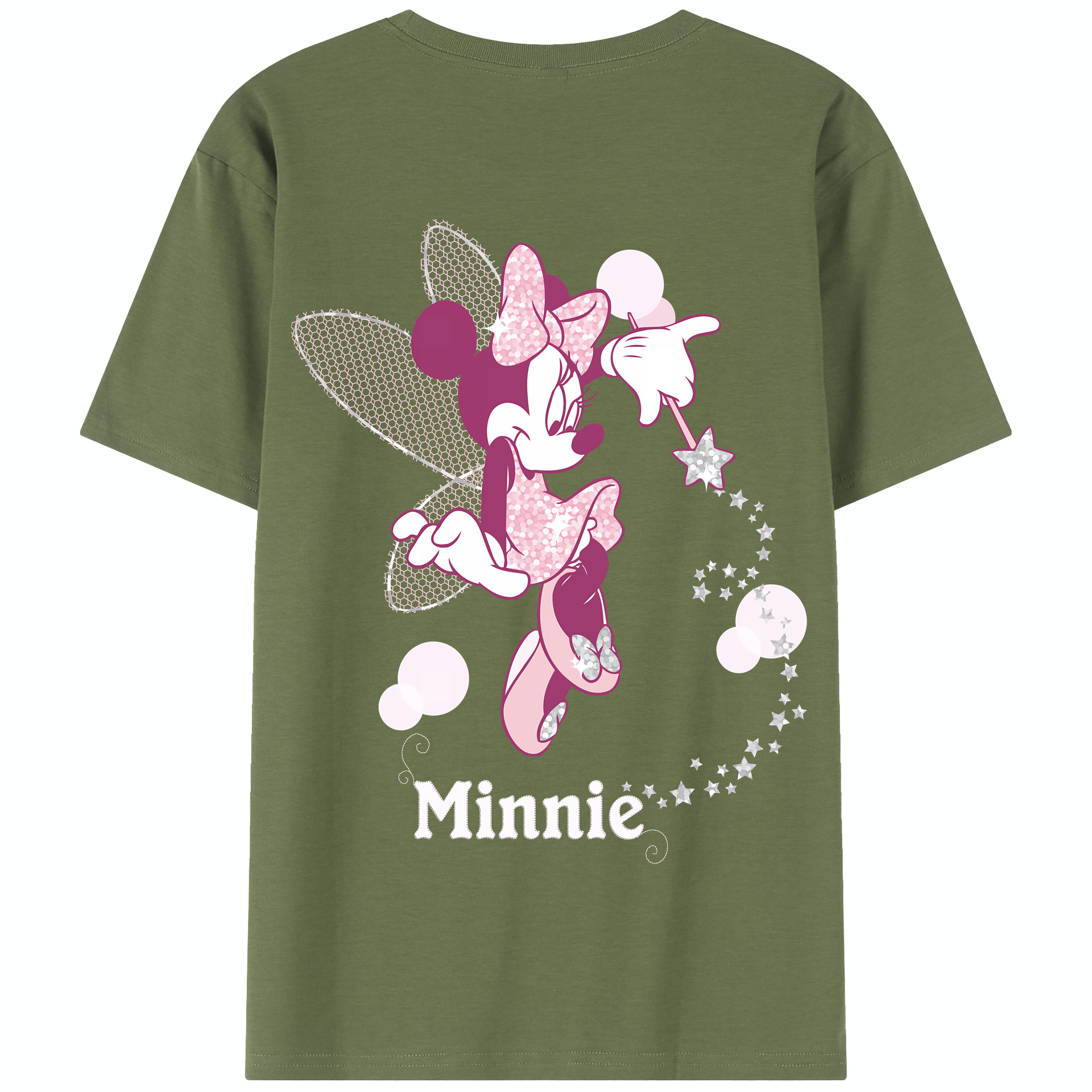 （画像用） ミッキーマウス Mickey Mouse 綿100％半袖Tシャツ（背面プリント）